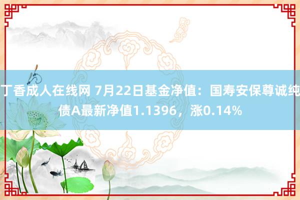丁香成人在线网 7月22日基金净值：国寿安保尊诚纯债A最新净值1.1396，涨0.14%