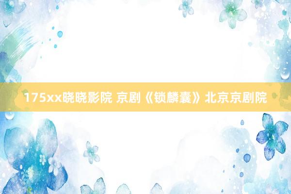175xx晓晓影院 京剧《锁麟囊》北京京剧院